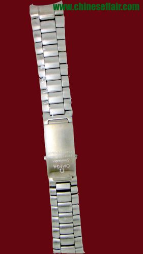 Silver Stainless Steel Watch Strap 22 mm Fake Omega Bracelet